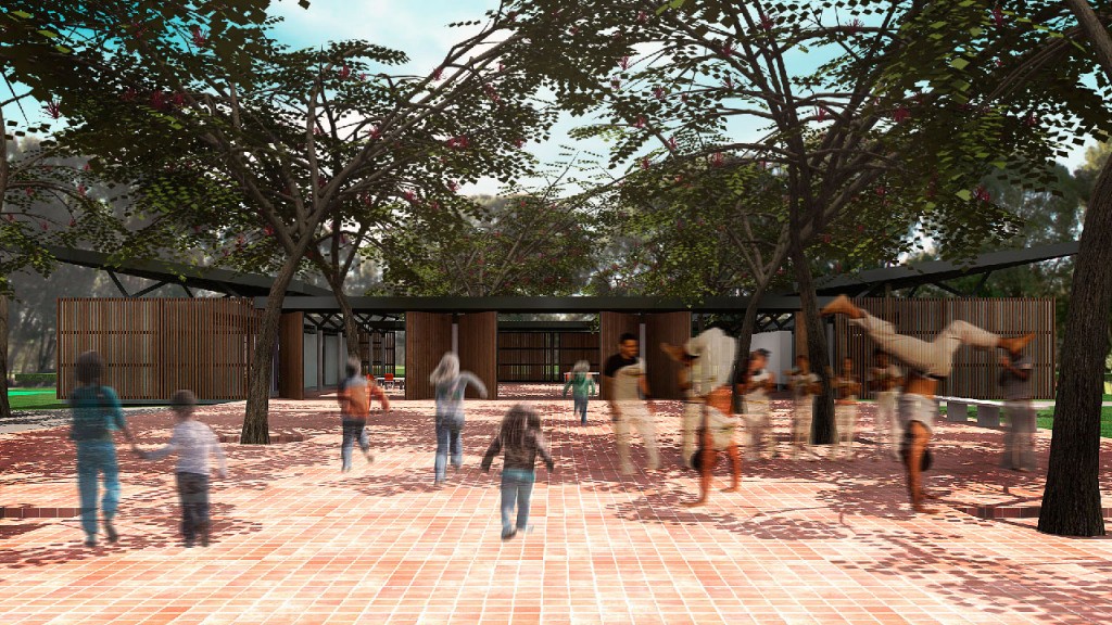 Centro de Educação Complementar - Piauí | inclusão e espírito comunitário | ODVO arquitetura | Praça em frente integrada ao Centro