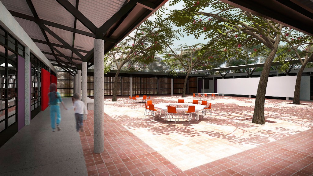 Centro de Educação Complementar - Piauí | inclusão e espírito comunitário | ODVO arquitetura | Grande pátio central