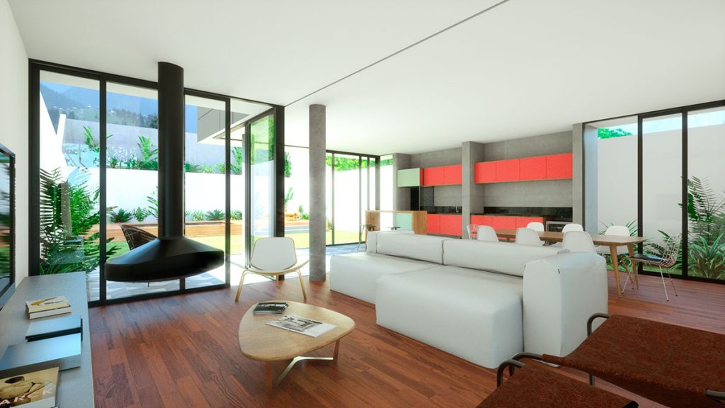 Casa Ponta Grossa | integração de todos os ambientes | ODVO arquitetura | Jantar e estar integrados com espaço gourmet