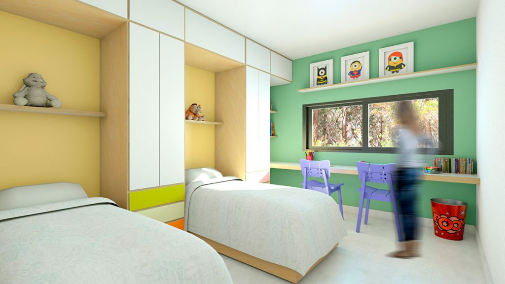Casa Lar - Centro Educacional | ambiente familiar | ODVO arquitetura e urbanismo | Quarto das crianças