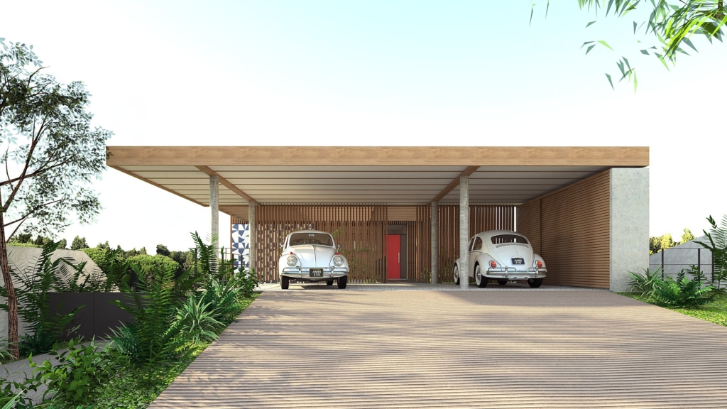 Casa Bonfim | pátios que promovem a integração e acolhimento familiar | ODVO arquitetura | Pátios, privacidade sem confinar e muita área verde