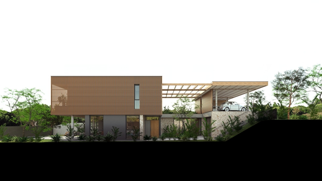 Casa Bonfim | pátios que promovem a integração e acolhimento familiar | ODVO arquitetura | Pátios, privacidade sem confinar e muita área verde