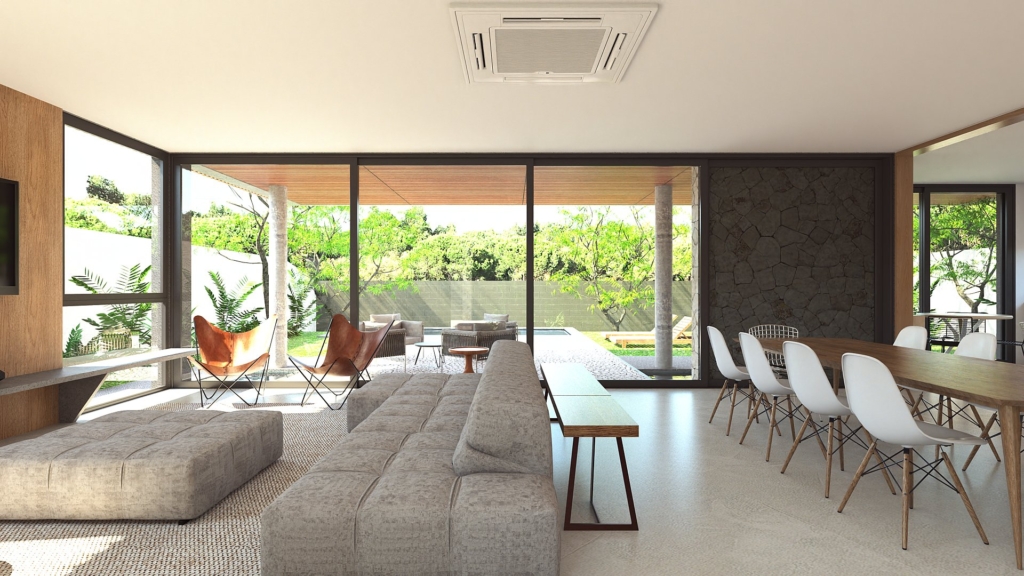 Casa Bonfim | pátios que promovem a integração e acolhimento familiar | ODVO arquitetura | Pátios, privacidade sem confinar e muita área verde